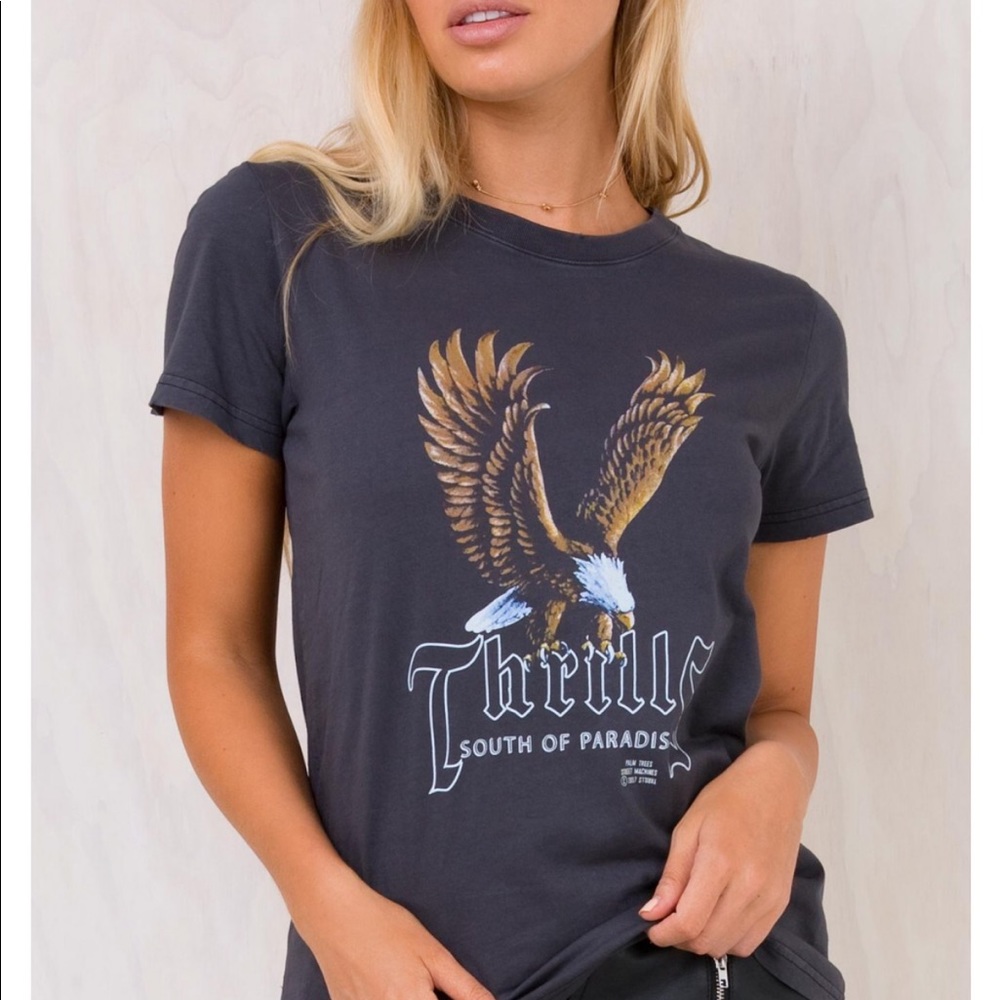 Thrills Co Metal Eagle Tee